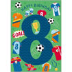 Picture of HAPPY BIRTHDAY 8 CARD FOOTBALL